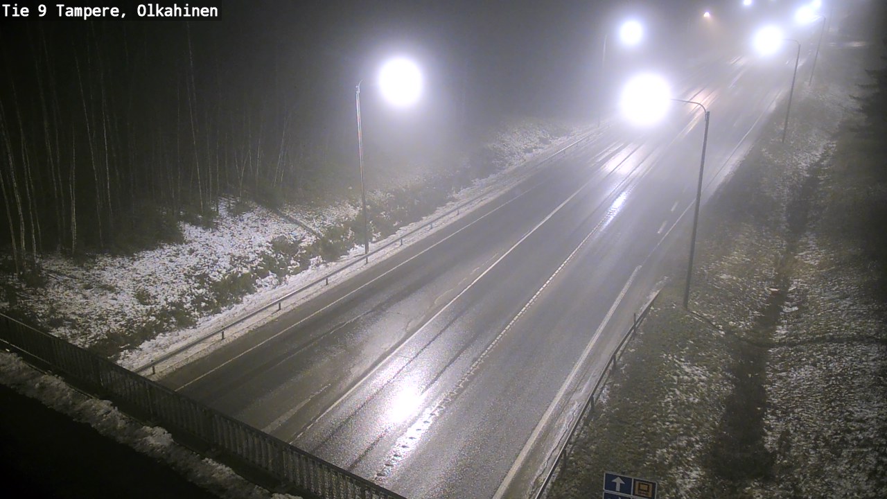 Weather Camera Image Väg 9 Tammerfors, Olkahinen, Tampere, Pirkanmaa