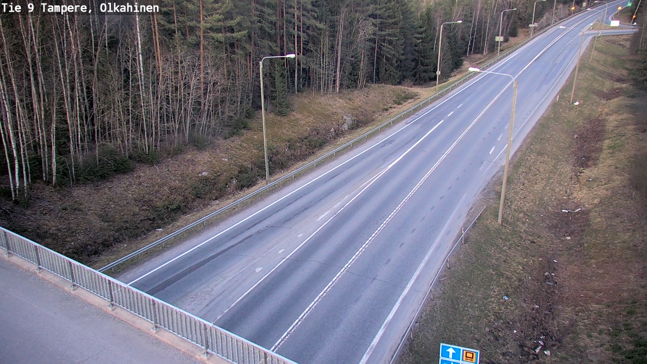 Weather Camera Image Road 9 Tampere, Olkahinen, Tampere, Pirkanmaa