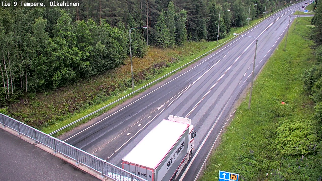 Weather Camera Image Road 9 Tampere, Olkahinen, Tampere, Pirkanmaa