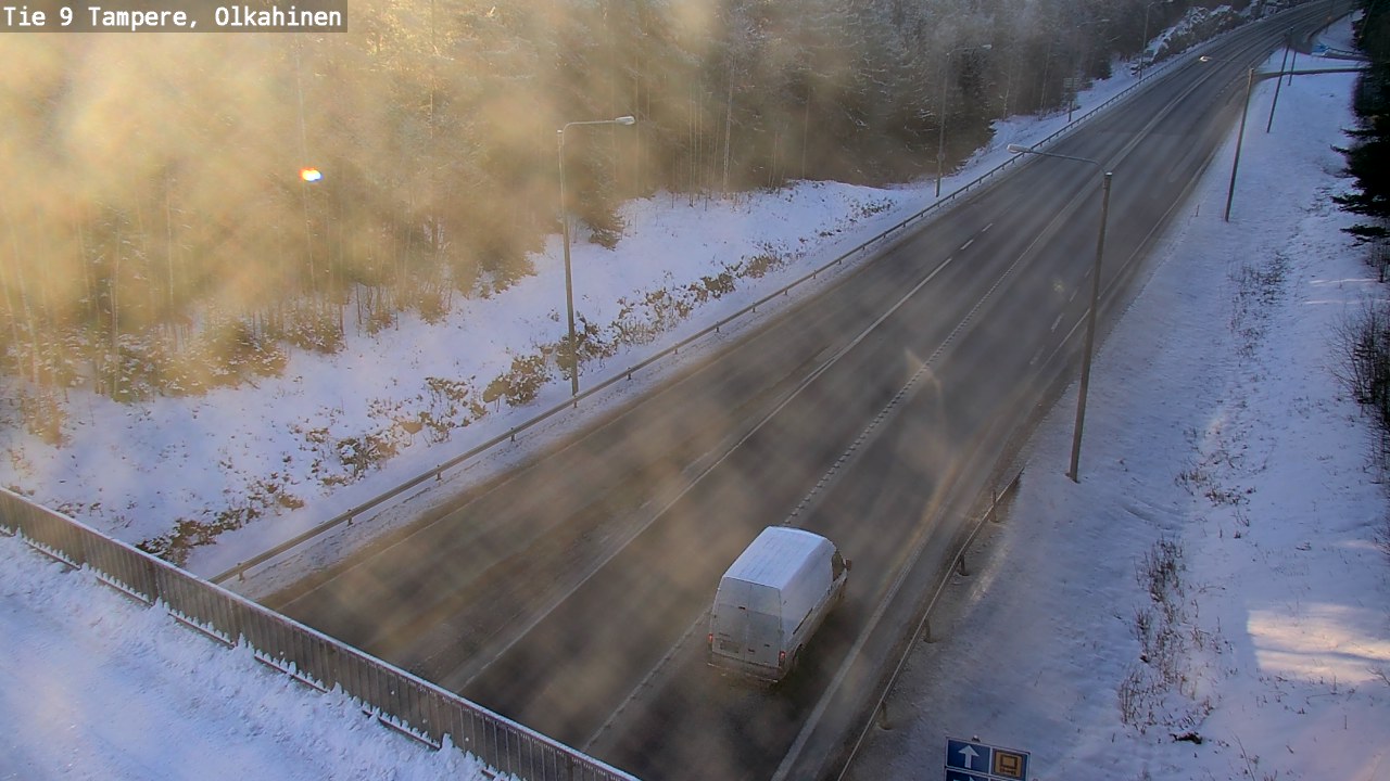 Weather Camera Image Väg 9 Tammerfors, Olkahinen, Tampere, Pirkanmaa