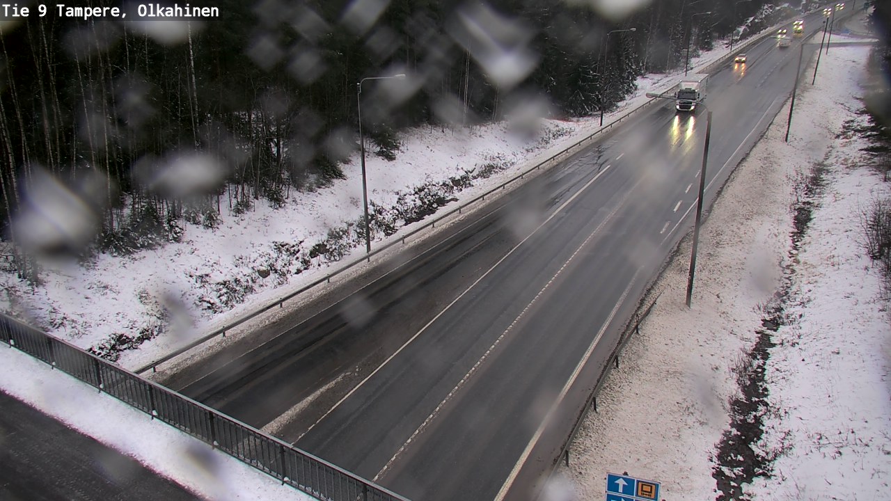 Weather Camera Image Väg 9 Tammerfors, Olkahinen, Tampere, Pirkanmaa
