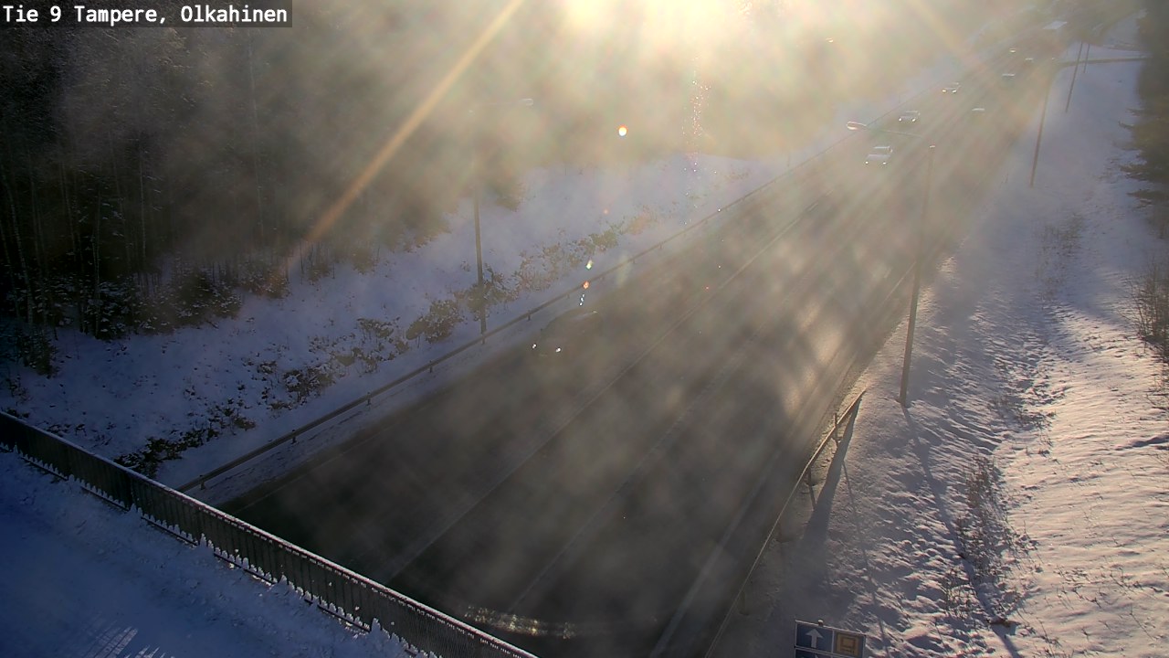 Weather Camera Image Väg 9 Tammerfors, Olkahinen, Tampere, Pirkanmaa