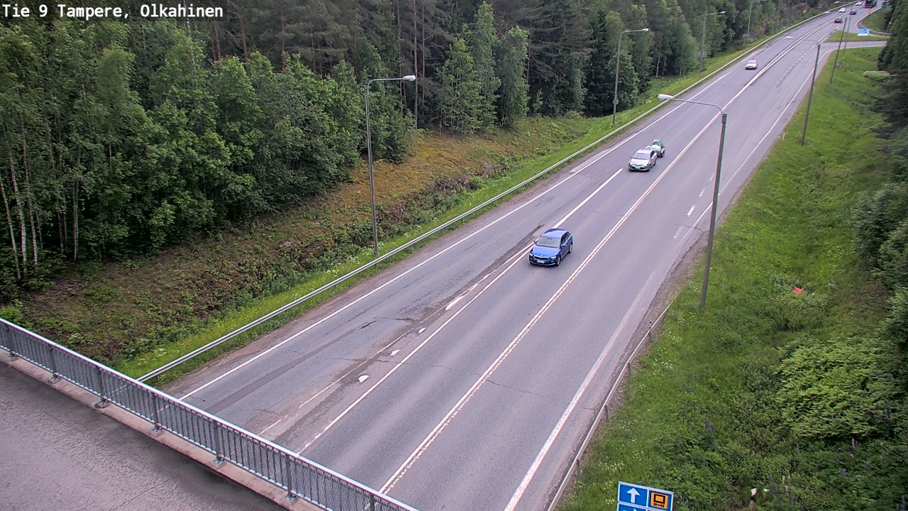 Weather Camera Image Road 9 Tampere, Olkahinen, Tampere, Pirkanmaa
