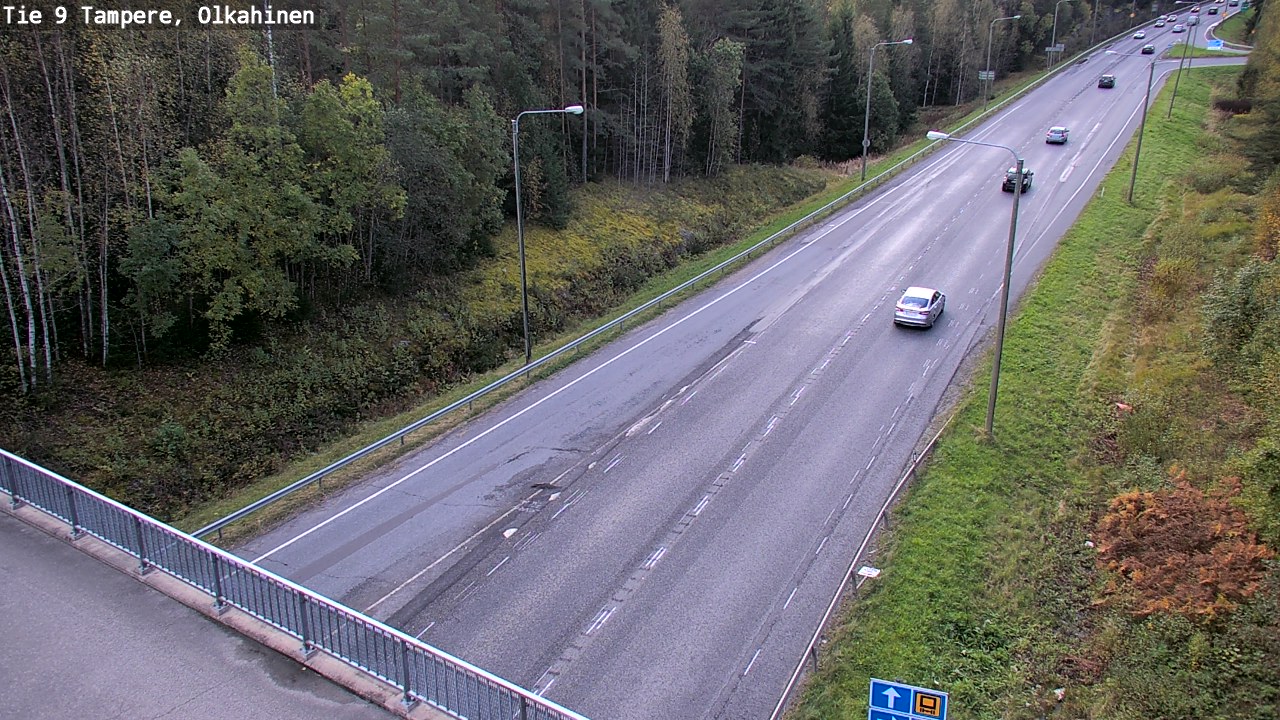 Weather Camera Image Road 9 Tampere, Olkahinen, Tampere, Pirkanmaa
