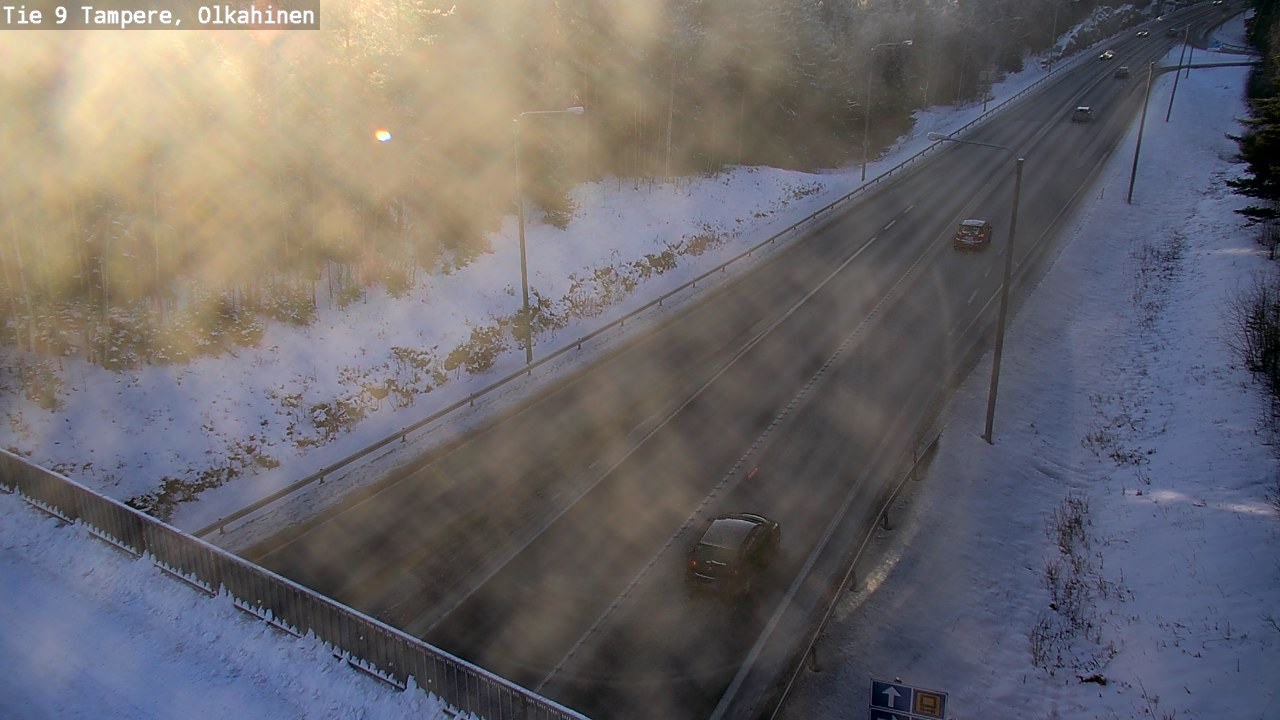 Weather Camera Image Väg 9 Tammerfors, Olkahinen, Tampere, Pirkanmaa