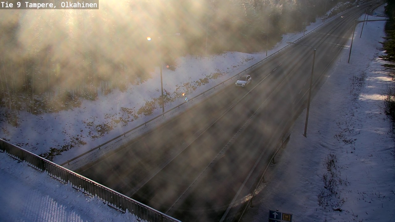 Weather Camera Image Väg 9 Tammerfors, Olkahinen, Tampere, Pirkanmaa