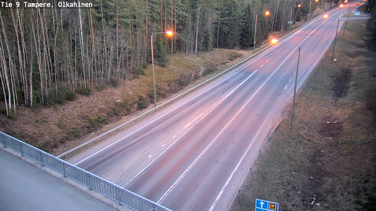 Weather Camera Image Road 9 Tampere, Olkahinen, Tampere, Pirkanmaa