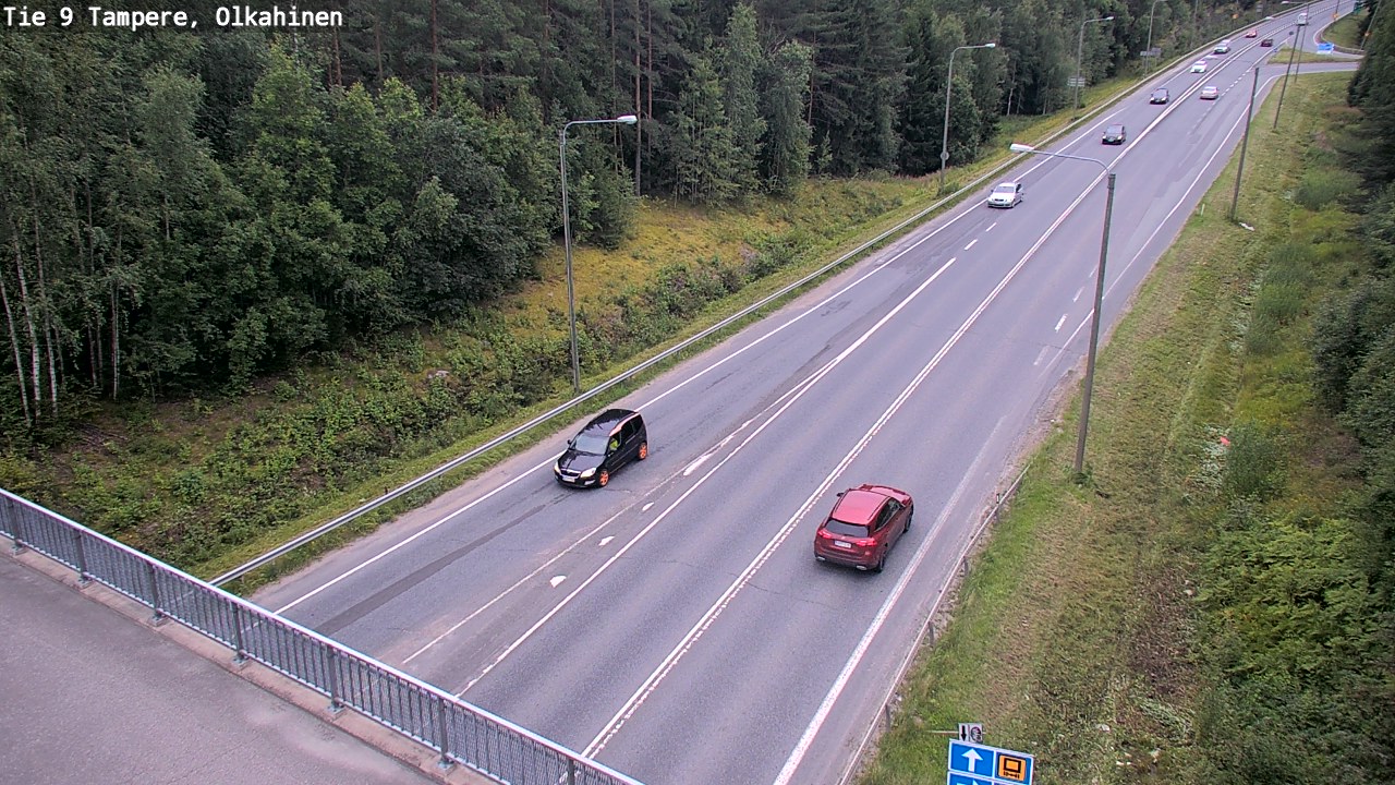 Weather Camera Image Road 9 Tampere, Olkahinen, Tampere, Pirkanmaa