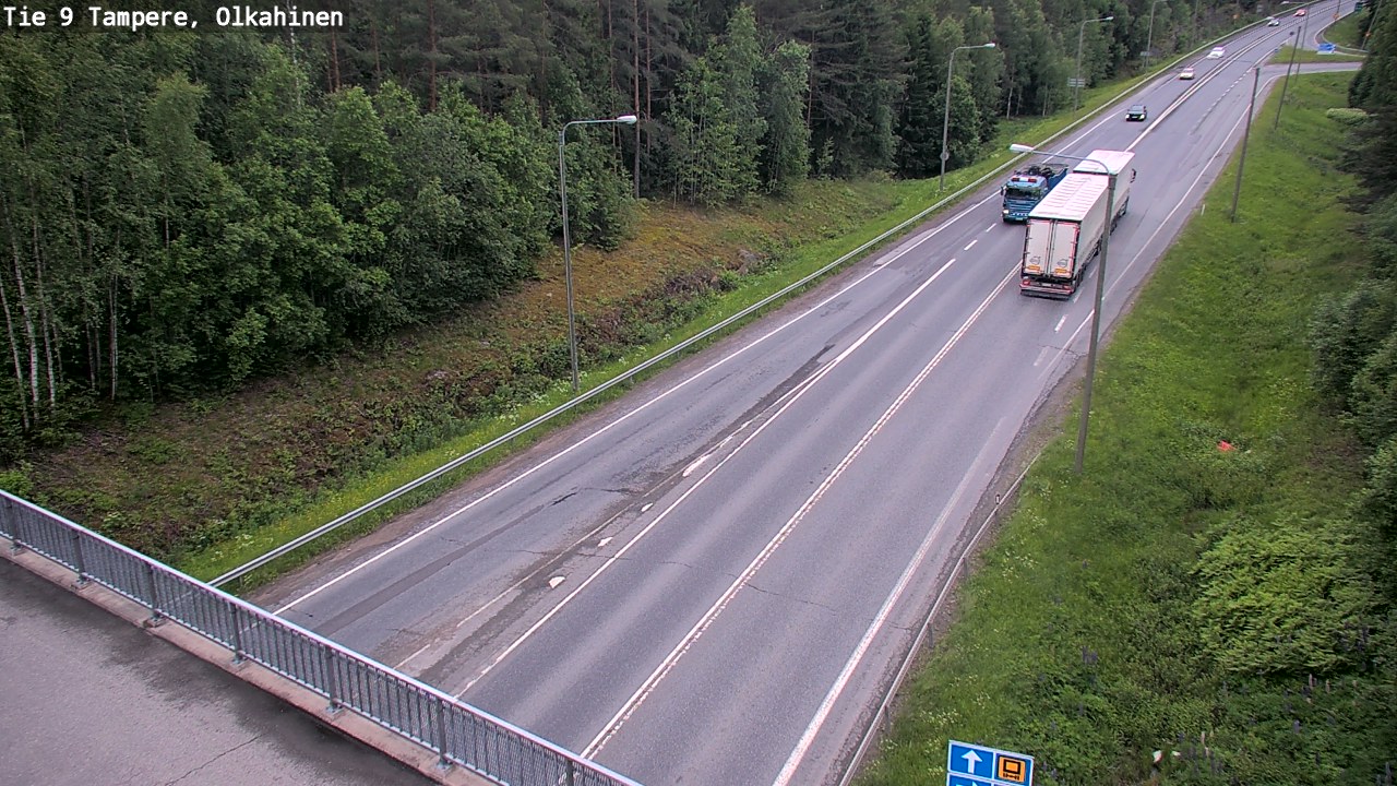 Weather Camera Image Road 9 Tampere, Olkahinen, Tampere, Pirkanmaa