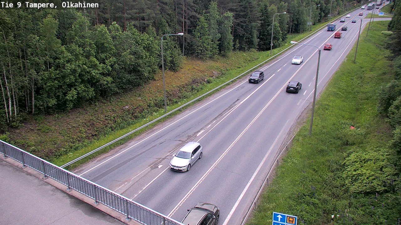 Weather Camera Image Road 9 Tampere, Olkahinen, Tampere, Pirkanmaa