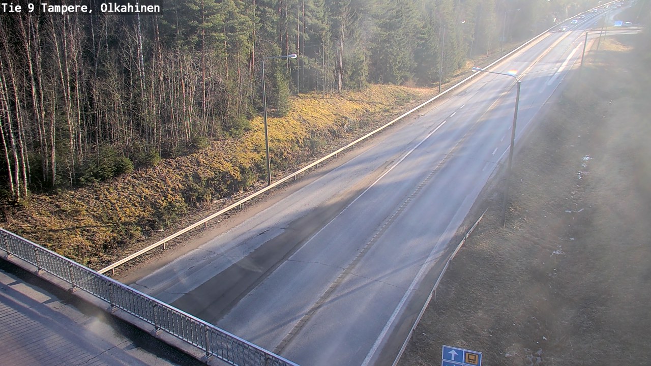 Weather Camera Image Road 9 Tampere, Olkahinen, Tampere, Pirkanmaa