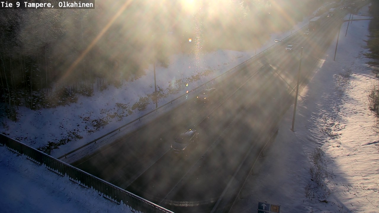 Weather Camera Image Väg 9 Tammerfors, Olkahinen, Tampere, Pirkanmaa