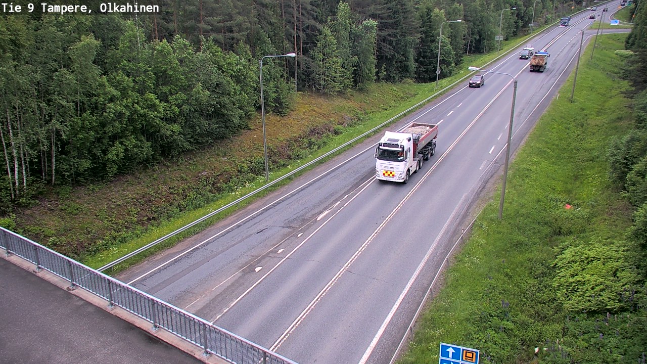 Weather Camera Image Road 9 Tampere, Olkahinen, Tampere, Pirkanmaa