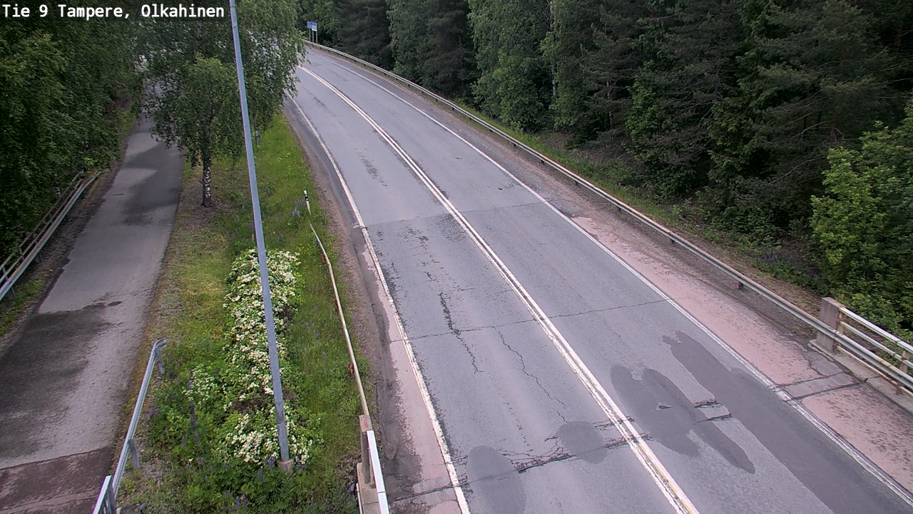 Weather Camera Image Väg 9 Tammerfors, Olkahinen, Tampere, Pirkanmaa