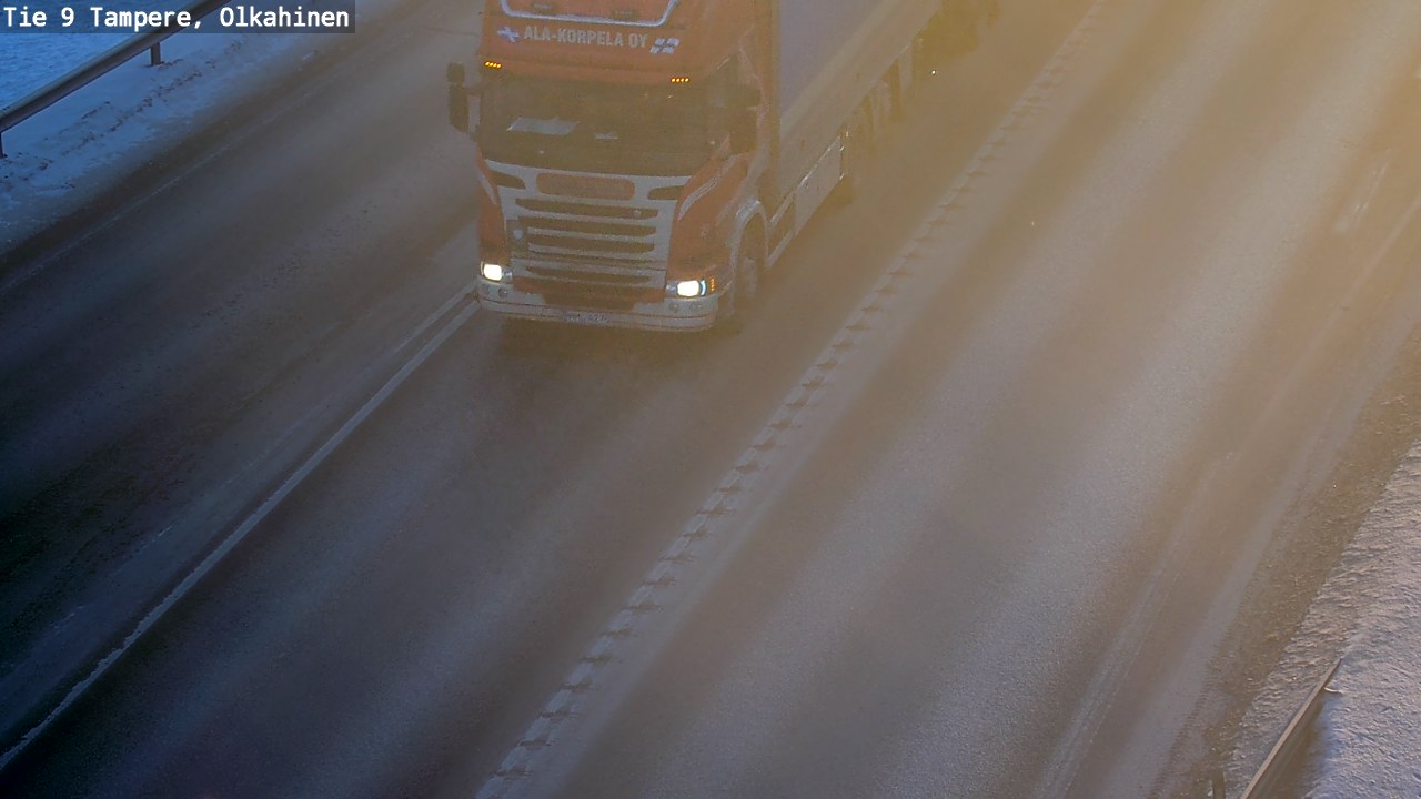 Weather Camera Image Road 9 Tampere, Olkahinen, Tampere, Pirkanmaa