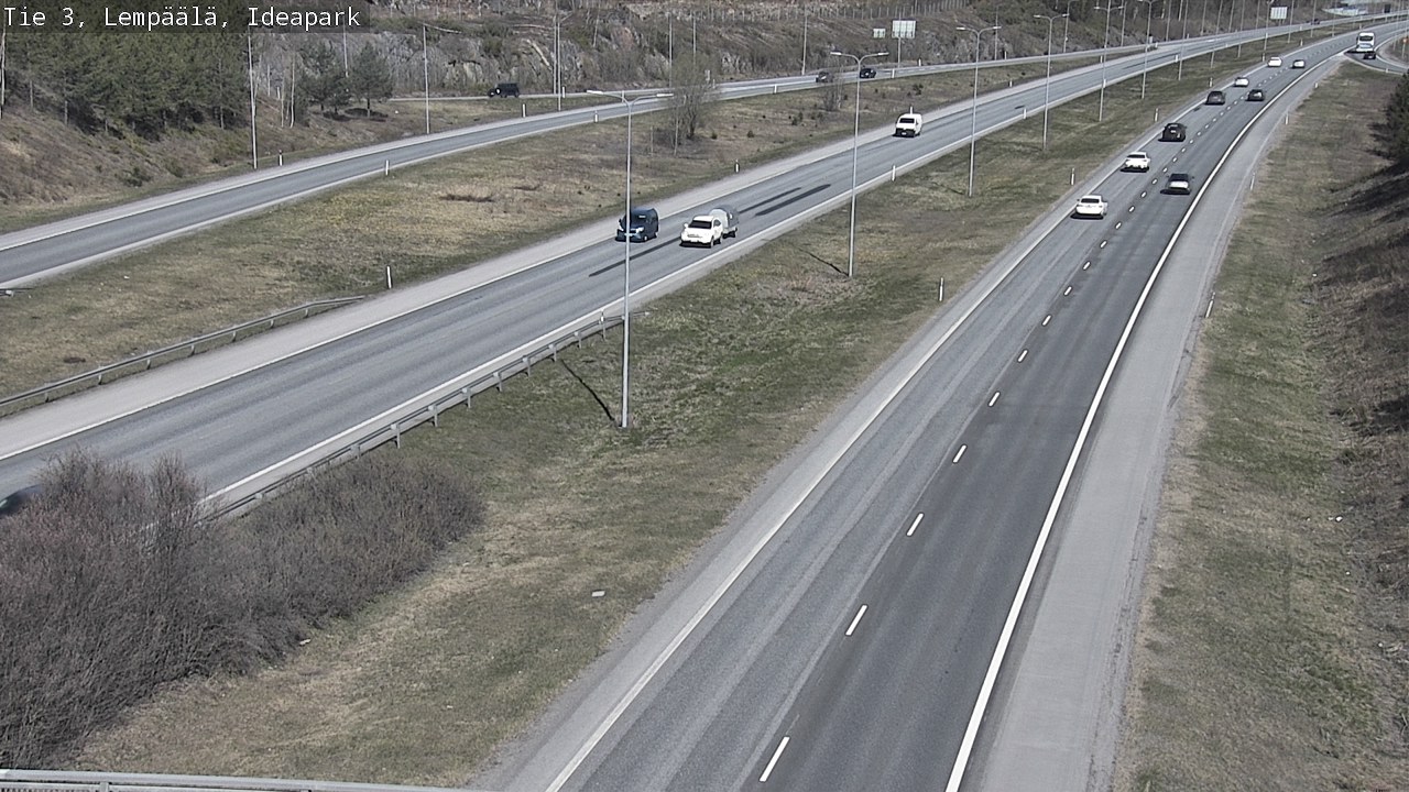 Weather Camera Image Road 3 Lempäälä, Ideapark, Lempäälä, Pirkanmaa