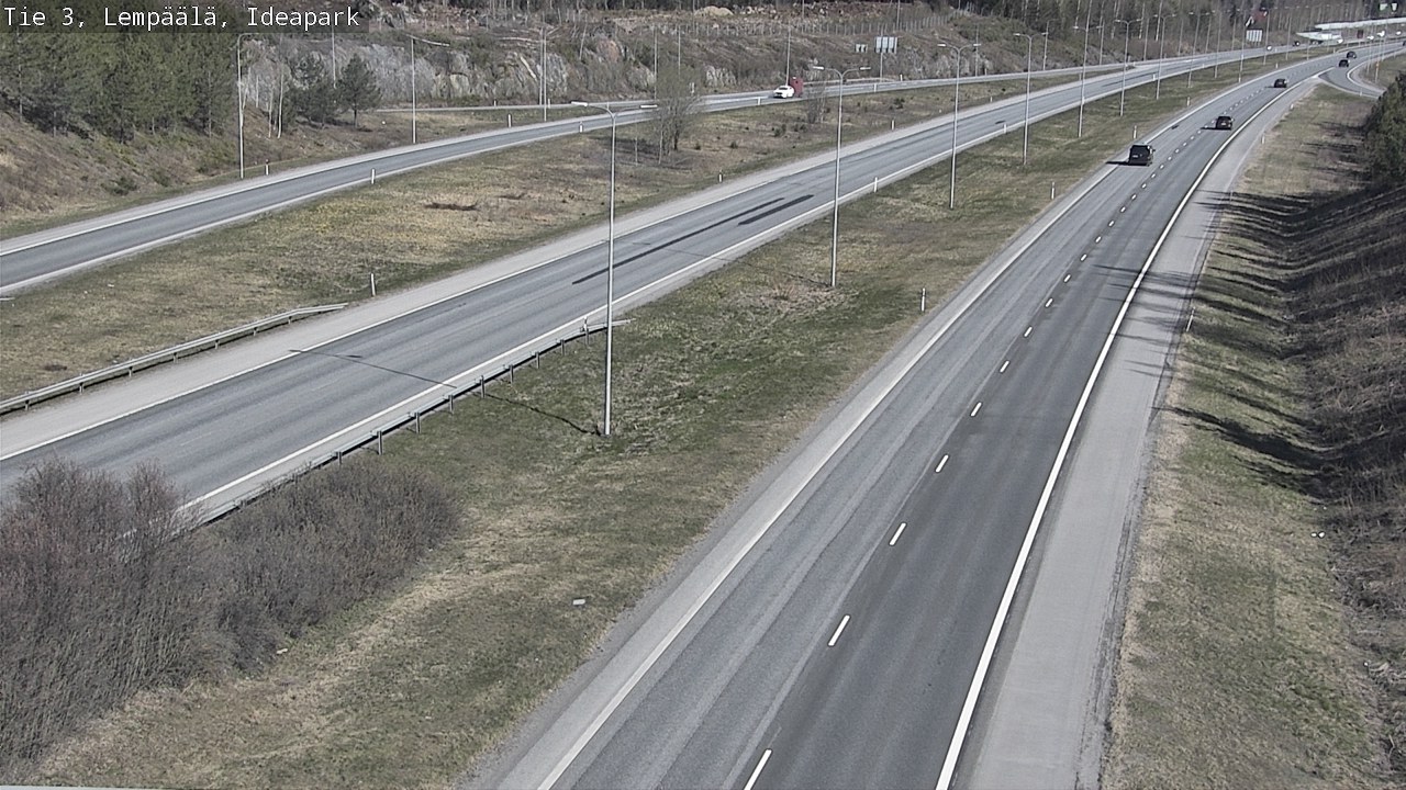 Weather Camera Image Road 3 Lempäälä, Ideapark, Lempäälä, Pirkanmaa
