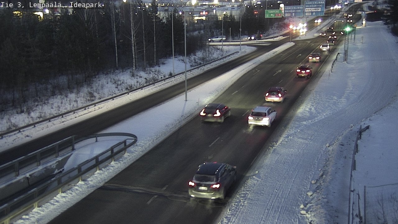 Weather Camera Image Road 3 Lempäälä, Ideapark, Lempäälä, Pirkanmaa