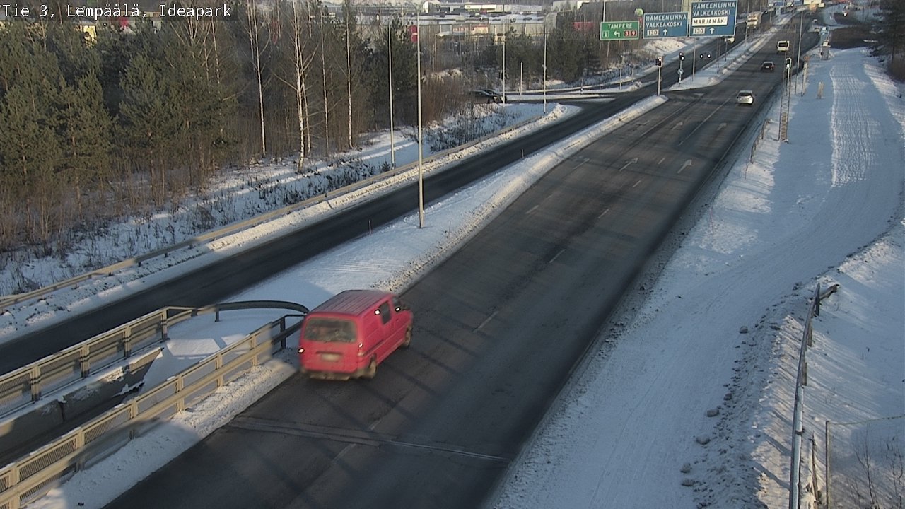 Weather Camera Image Road 3 Lempäälä, Ideapark, Lempäälä, Pirkanmaa