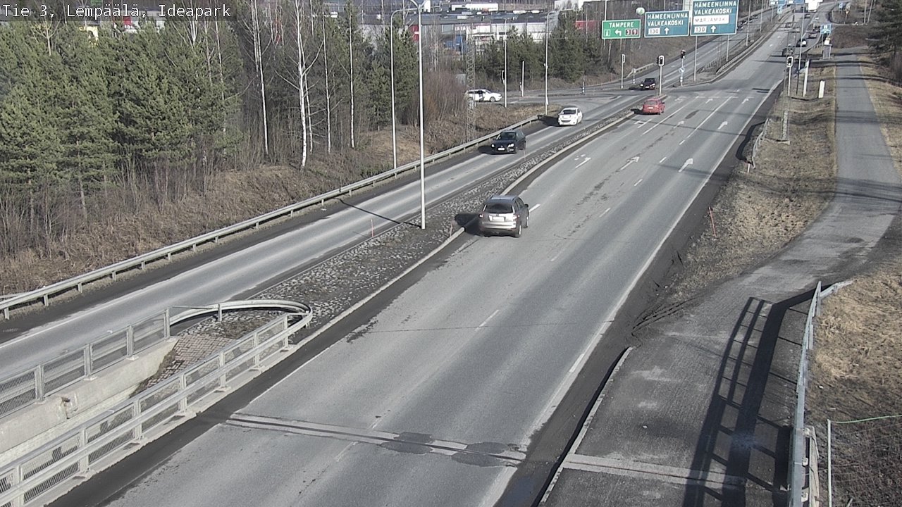 Weather Camera Image Road 3 Lempäälä, Ideapark, Lempäälä, Pirkanmaa