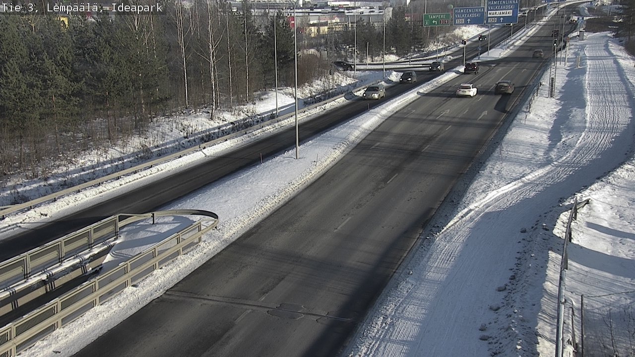 Weather Camera Image Road 3 Lempäälä, Ideapark, Lempäälä, Pirkanmaa