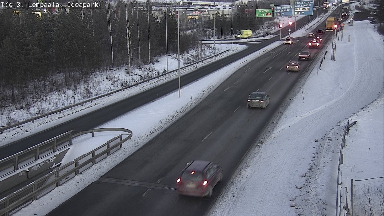 Weather Camera Image Road 3 Lempäälä, Ideapark, Lempäälä, Pirkanmaa