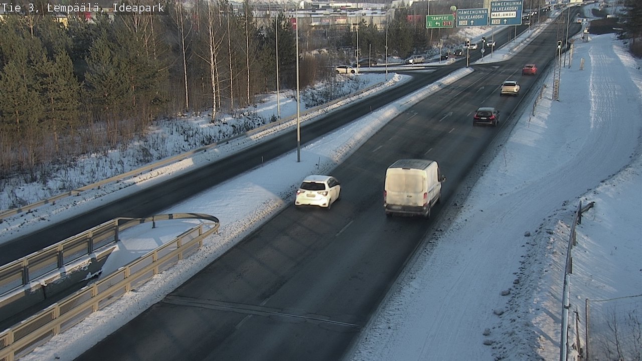 Weather Camera Image Road 3 Lempäälä, Ideapark, Lempäälä, Pirkanmaa
