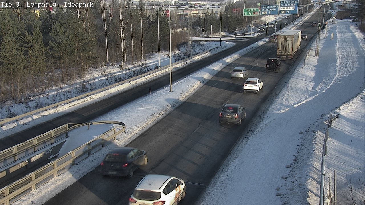 Weather Camera Image Road 3 Lempäälä, Ideapark, Lempäälä, Pirkanmaa