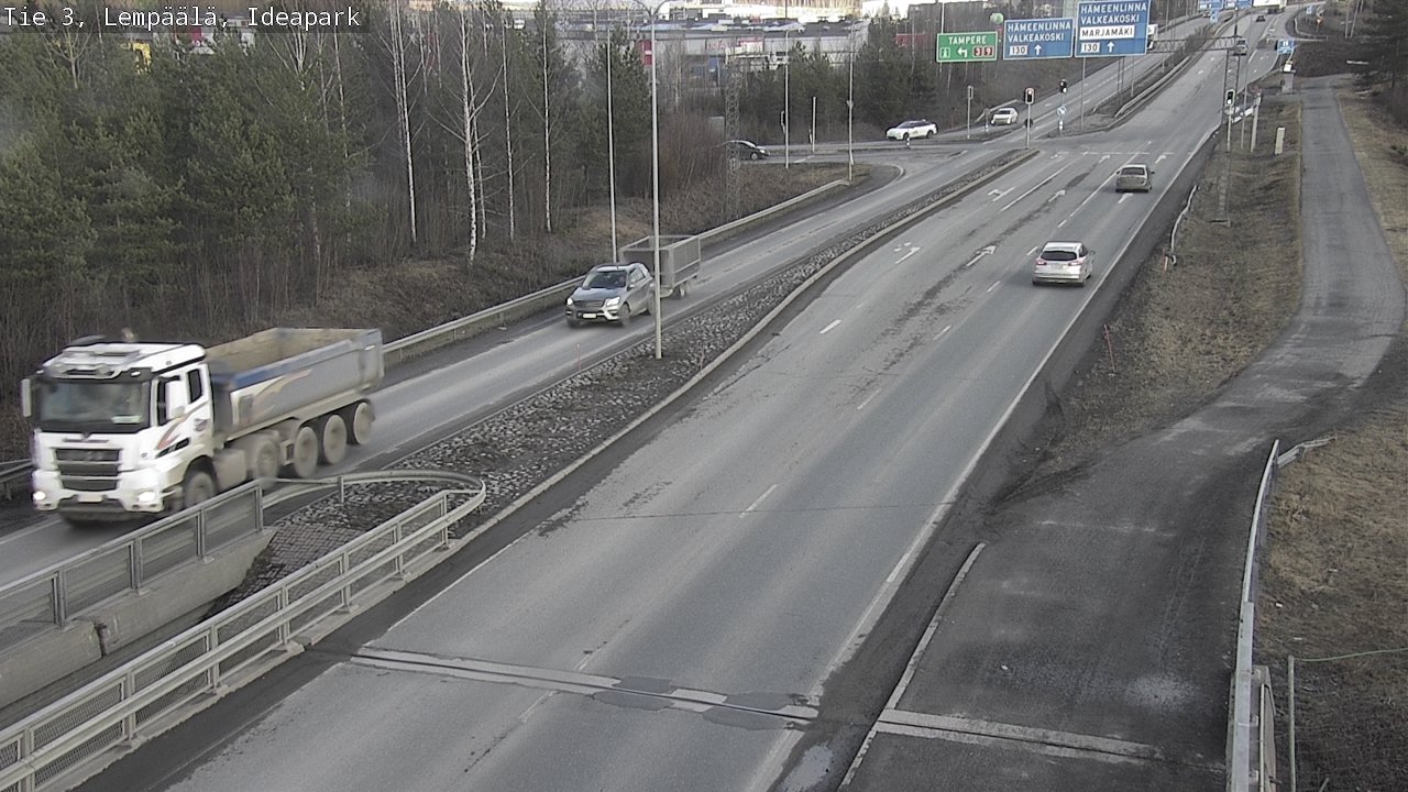 Weather Camera Image Road 3 Lempäälä, Ideapark, Lempäälä, Pirkanmaa