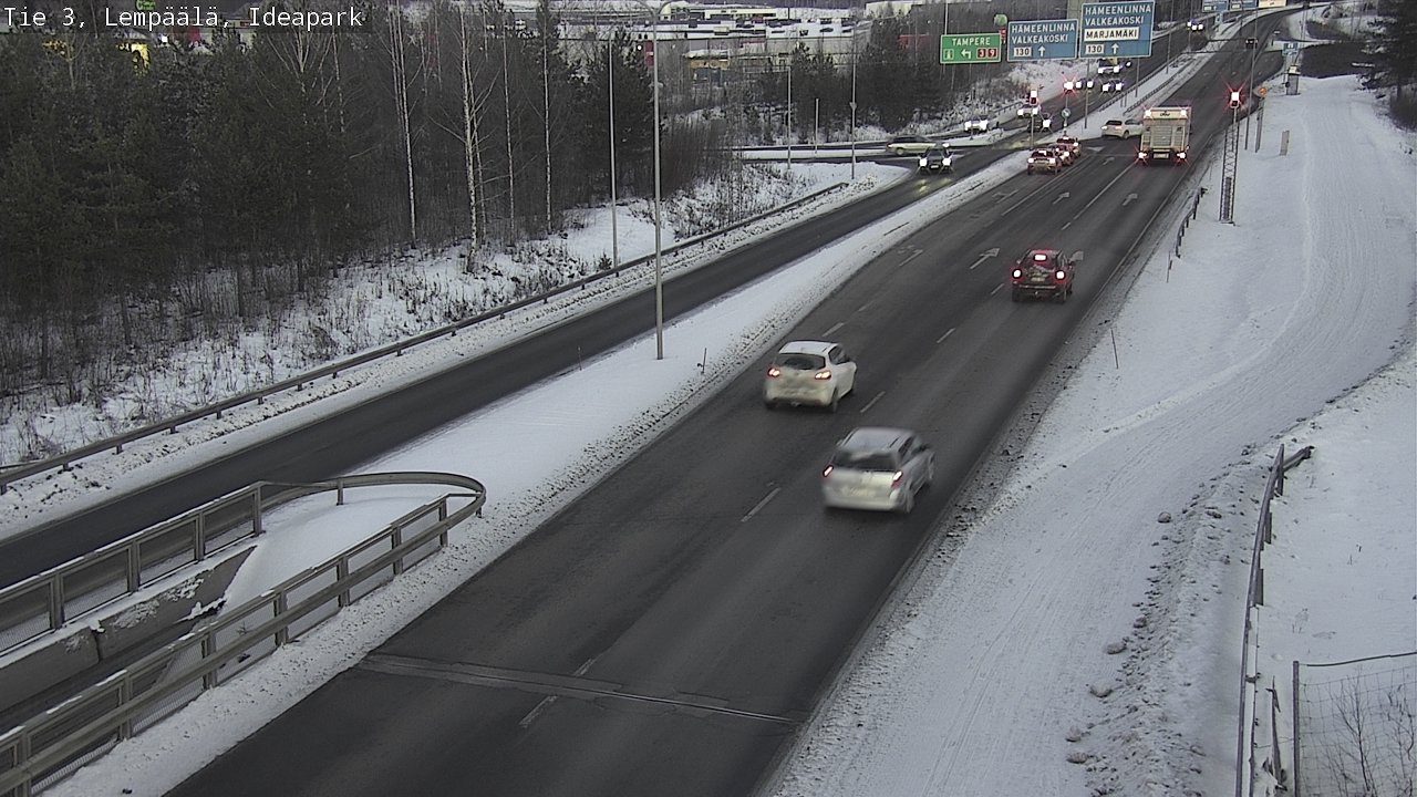 Weather Camera Image Road 3 Lempäälä, Ideapark, Lempäälä, Pirkanmaa