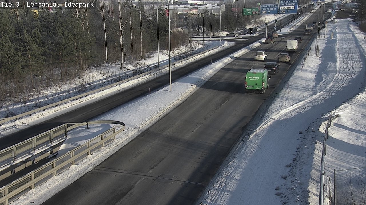 Weather Camera Image Road 3 Lempäälä, Ideapark, Lempäälä, Pirkanmaa