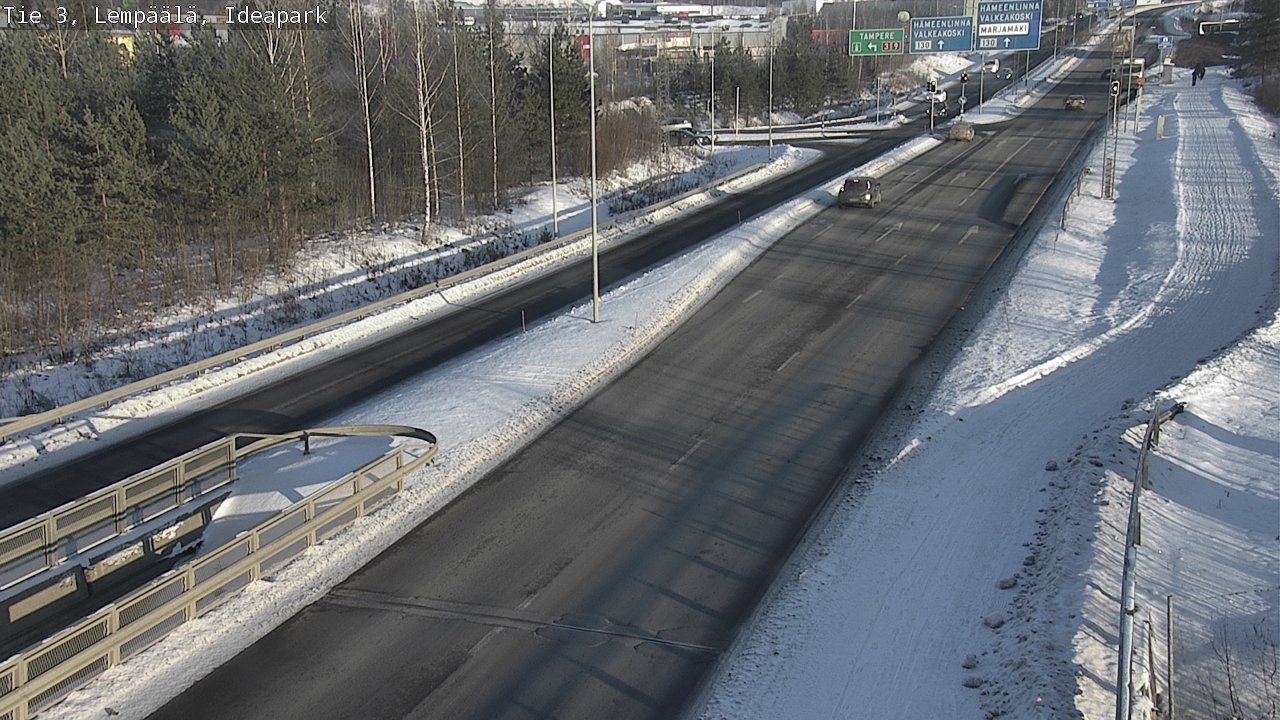 Weather Camera Image Road 3 Lempäälä, Ideapark, Lempäälä, Pirkanmaa