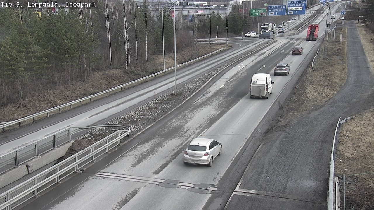 Weather Camera Image Road 3 Lempäälä, Ideapark, Lempäälä, Pirkanmaa