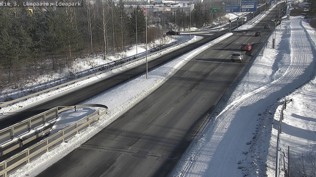 Weather Camera Image Road 3 Lempäälä, Ideapark, Lempäälä, Pirkanmaa