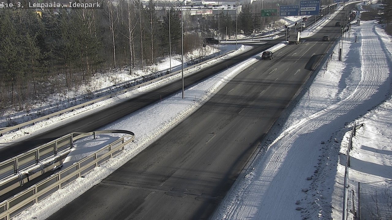 Weather Camera Image Road 3 Lempäälä, Ideapark, Lempäälä, Pirkanmaa