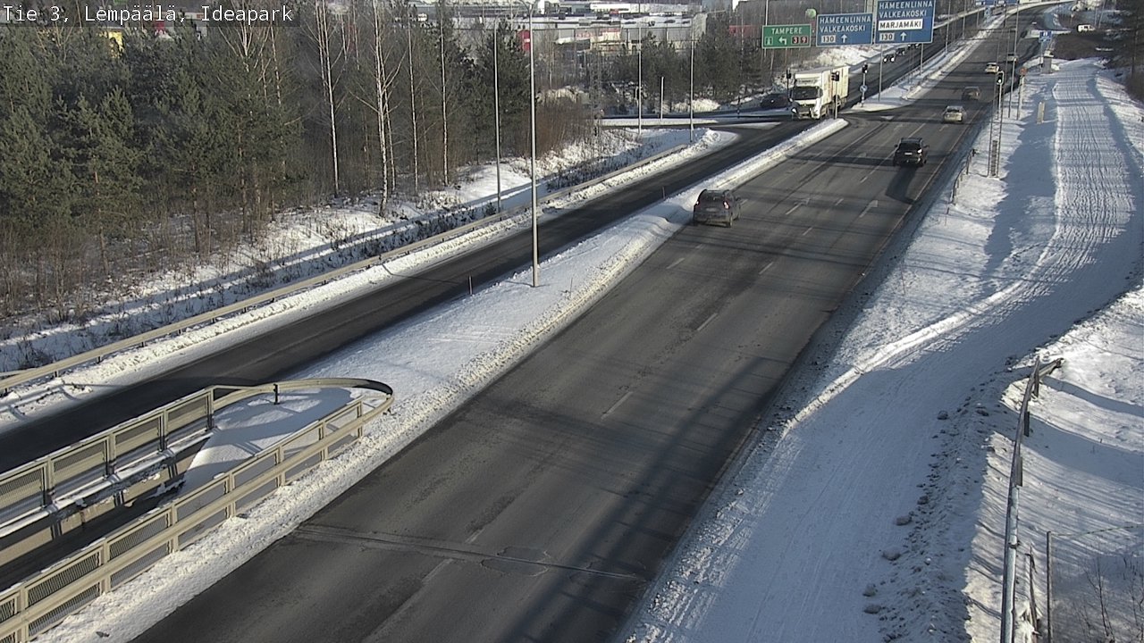 Weather Camera Image Road 3 Lempäälä, Ideapark, Lempäälä, Pirkanmaa