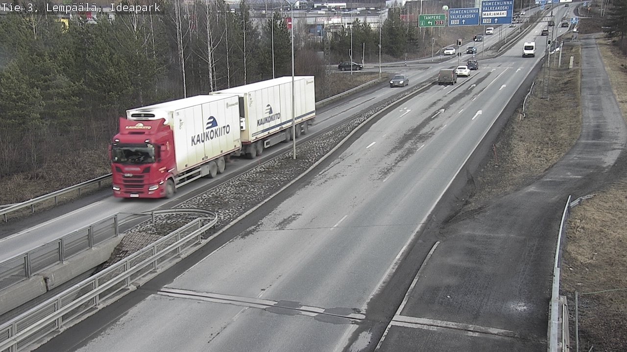 Weather Camera Image Road 3 Lempäälä, Ideapark, Lempäälä, Pirkanmaa