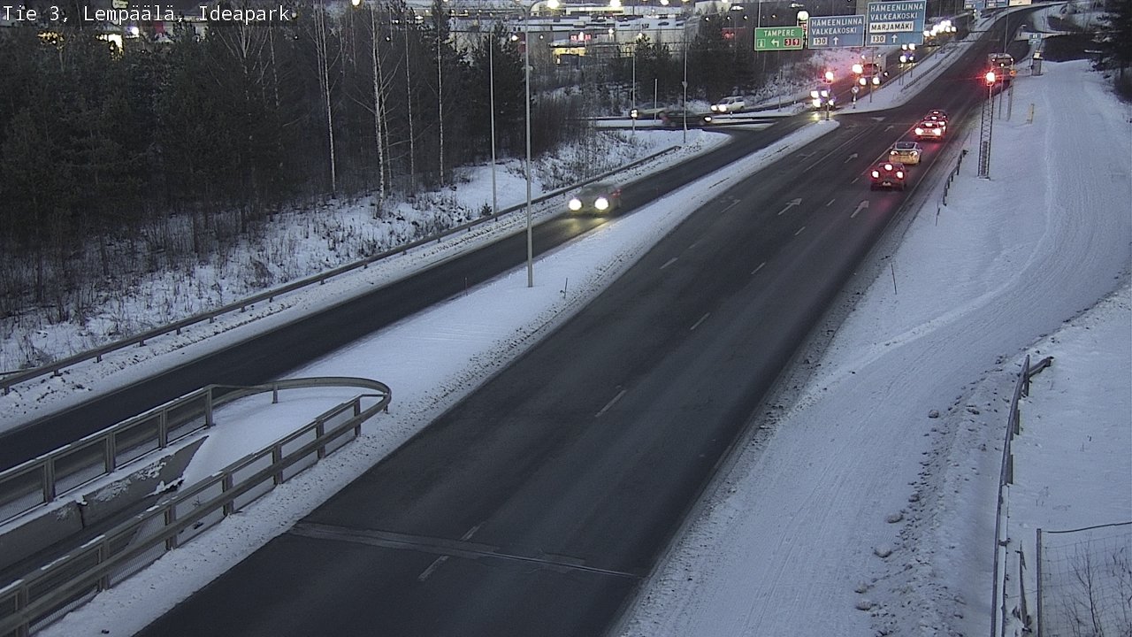Weather Camera Image Road 3 Lempäälä, Ideapark, Lempäälä, Pirkanmaa