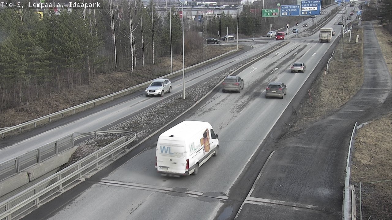 Weather Camera Image Road 3 Lempäälä, Ideapark, Lempäälä, Pirkanmaa