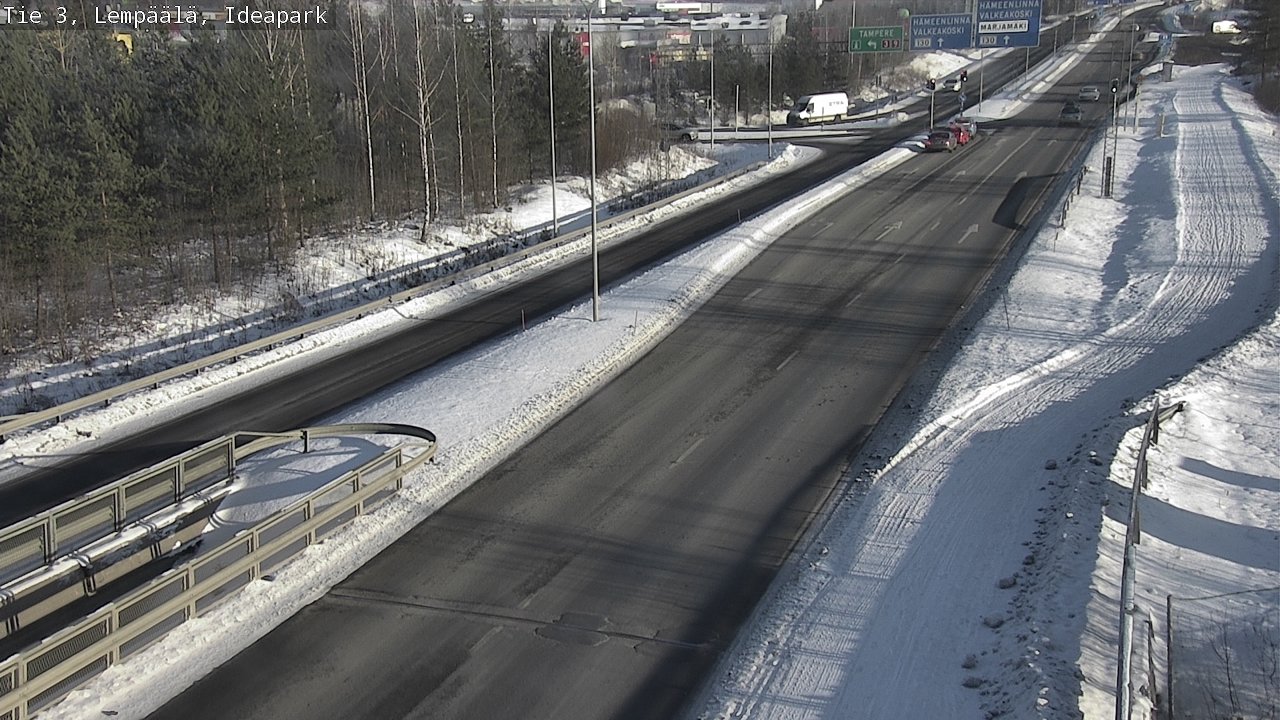 Weather Camera Image Road 3 Lempäälä, Ideapark, Lempäälä, Pirkanmaa