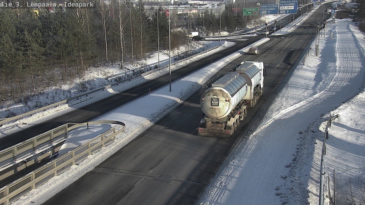 Weather Camera Image Road 3 Lempäälä, Ideapark, Lempäälä, Pirkanmaa