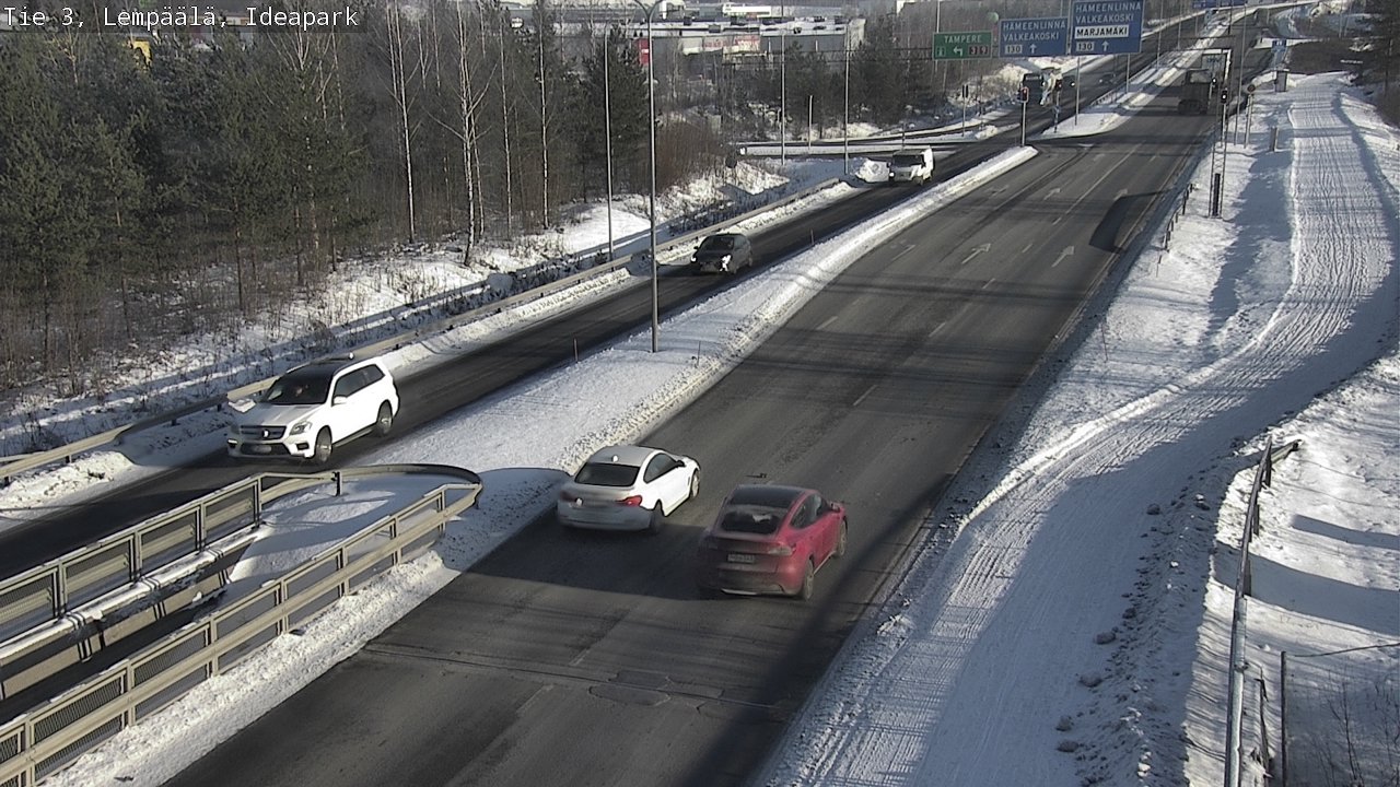 Weather Camera Image Road 3 Lempäälä, Ideapark, Lempäälä, Pirkanmaa