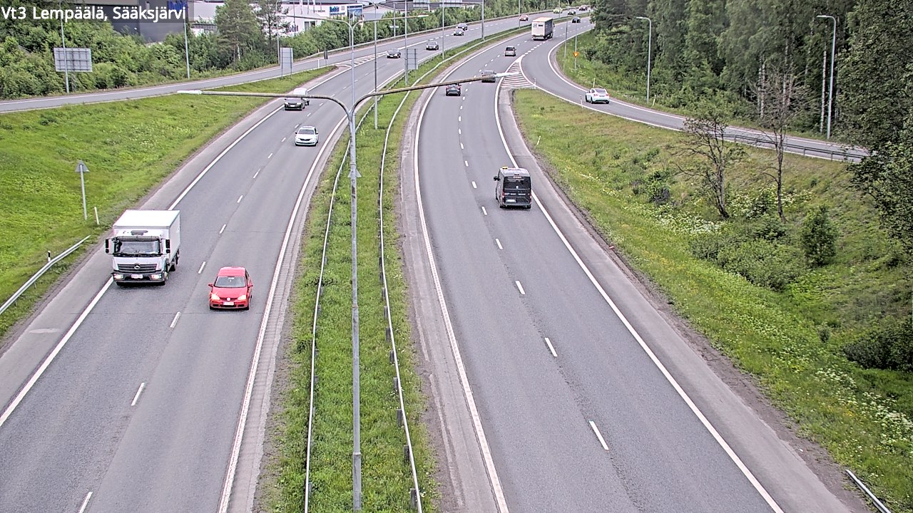 Weather Camera Image Road 3 Lempäälä, Sääksjärvi, Lempäälä, Pirkanmaa