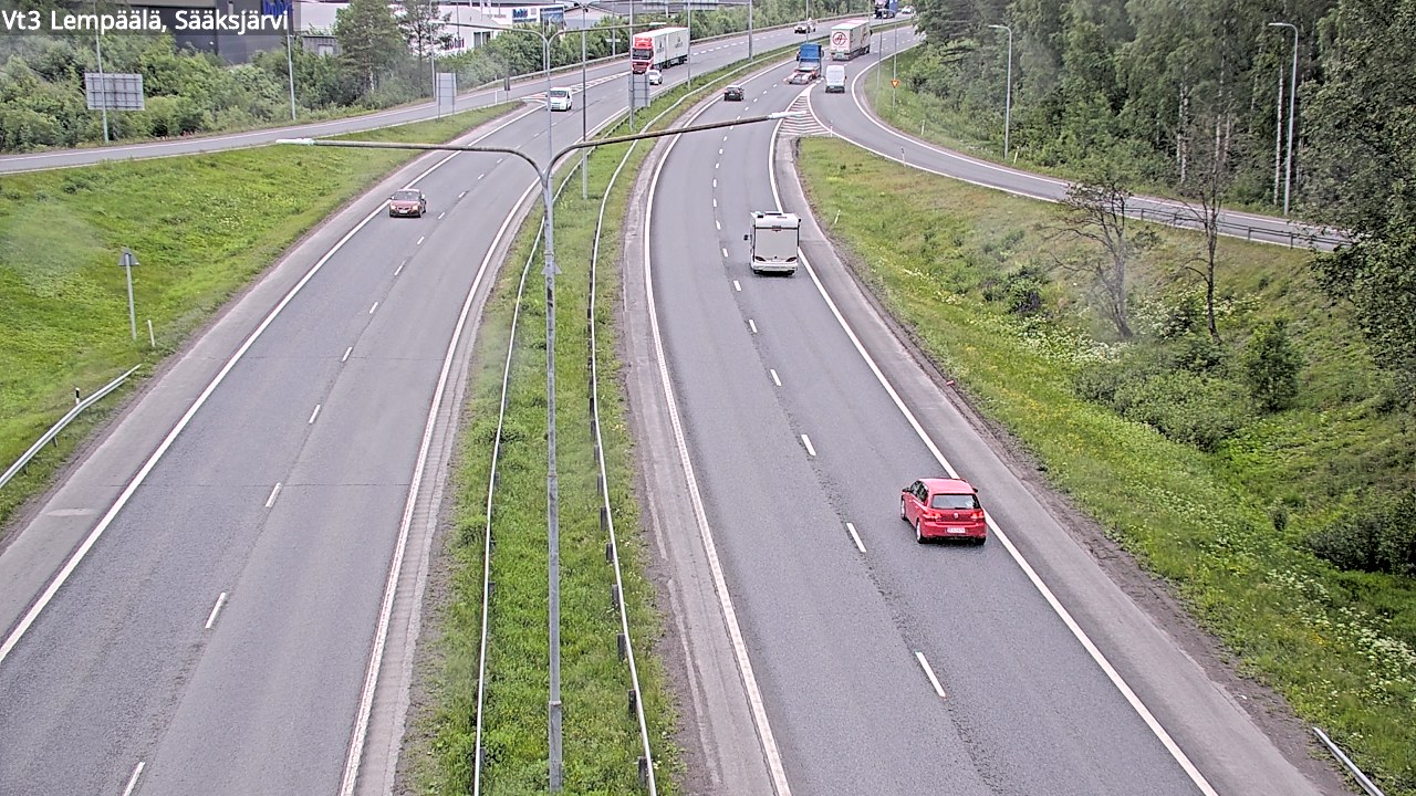 Weather Camera Image Road 3 Lempäälä, Sääksjärvi, Lempäälä, Pirkanmaa