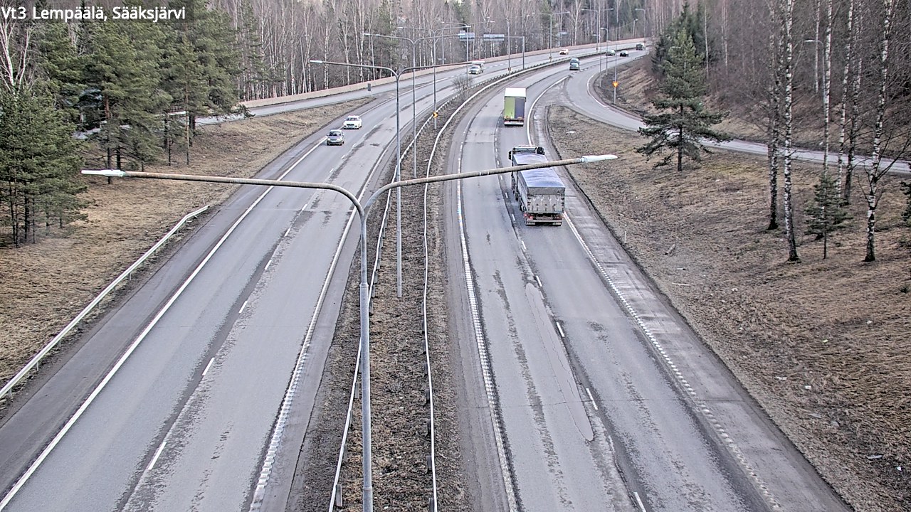 Weather Camera Image Road 3 Lempäälä, Sääksjärvi, Lempäälä, Pirkanmaa