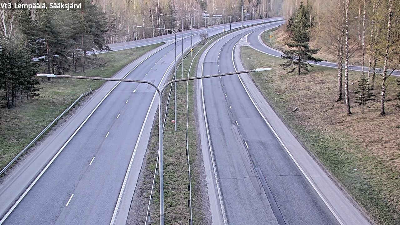 Weather Camera Image Road 3 Lempäälä, Sääksjärvi, Lempäälä, Pirkanmaa