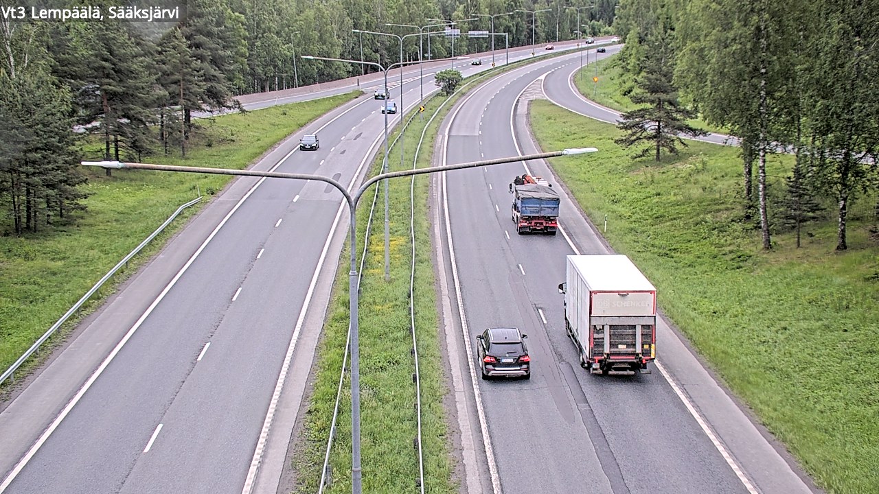 Weather Camera Image Road 3 Lempäälä, Sääksjärvi, Lempäälä, Pirkanmaa