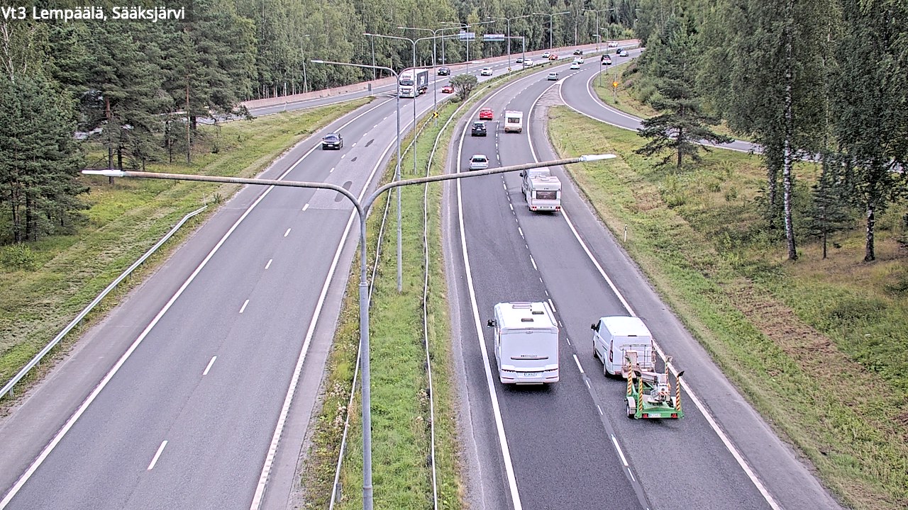 Weather Camera Image Road 3 Lempäälä, Sääksjärvi, Lempäälä, Pirkanmaa