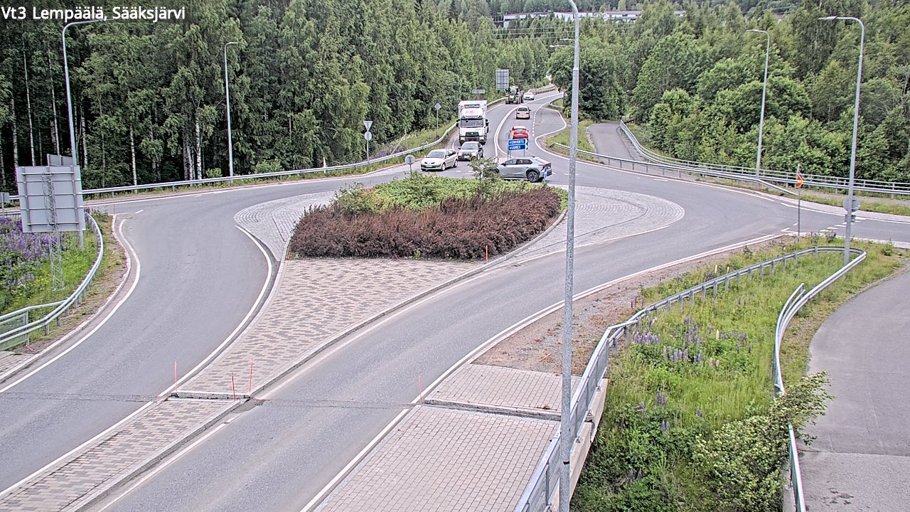 Weather Camera Image Road 3 Lempäälä, Sääksjärvi, Lempäälä, Pirkanmaa