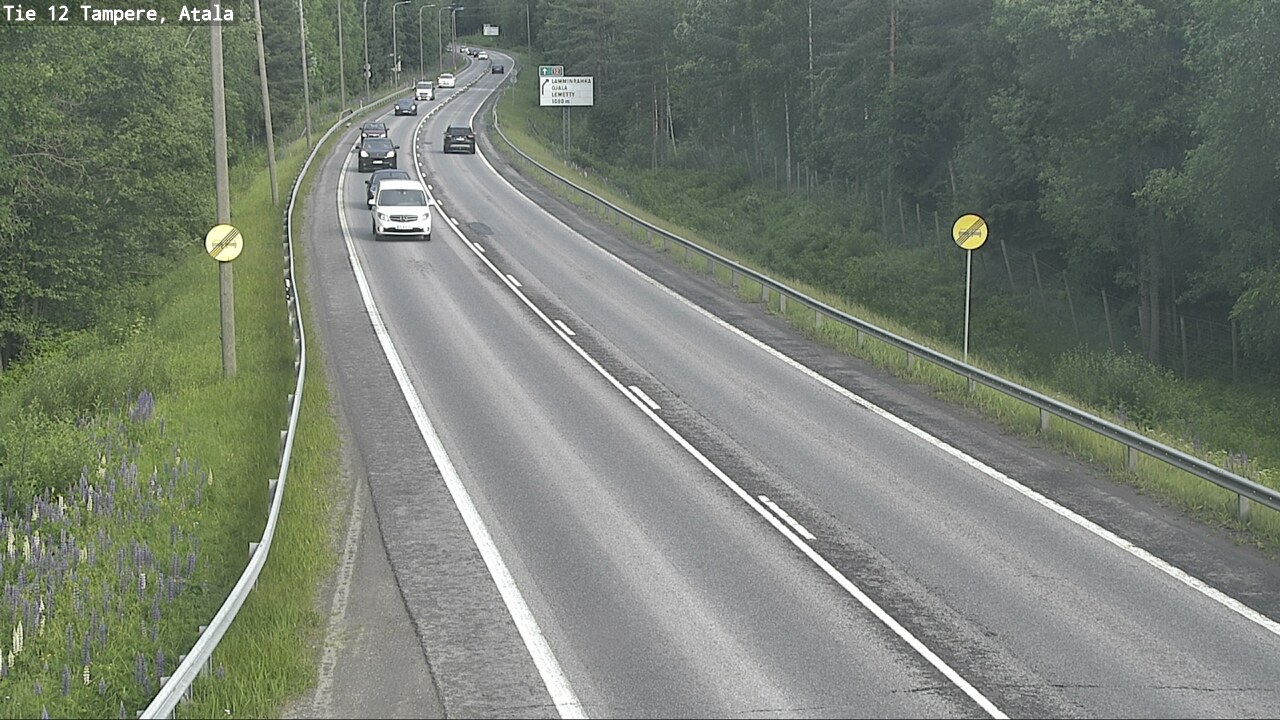 Weather Camera Image Väg 12 Tammerfors, Atala, Tampere, Pirkanmaa